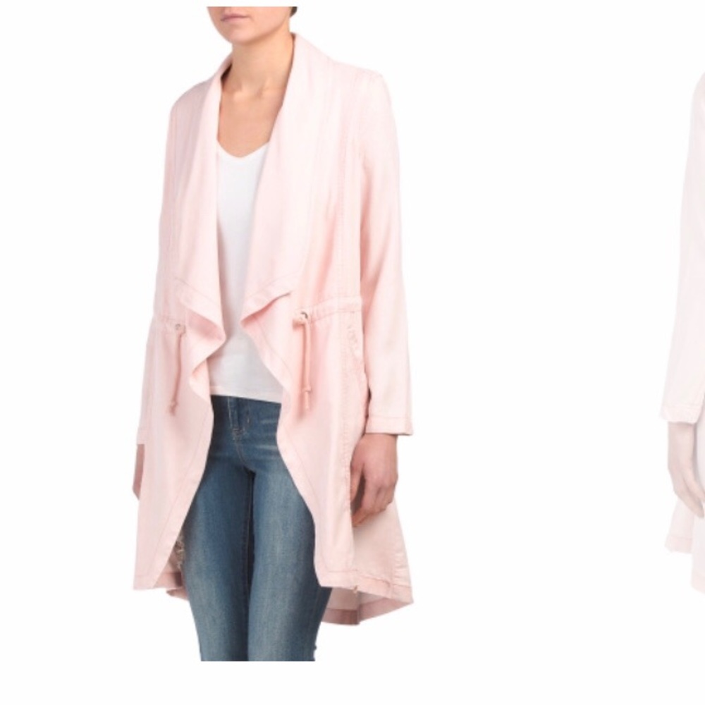 NWOT Max Jeans Long Drape Front Jacket